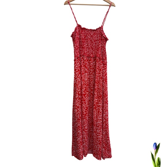 Pacific Vibes Dresses & Skirts - Red and White Spaghetti Strap Maxi Sundress Size XXL